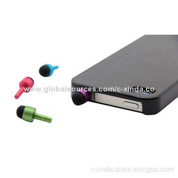 Anti-dust plugs for mobile phone, dust-/water-resistant, decoration item for your phone